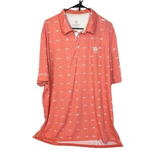 Scales Polo Shirt Men's Beaufort Club Stretch Golf Fishing Size XL